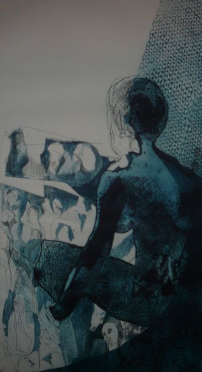 les sages et les bons ont été abandonnés à leur solitude - a Digital Graphics and Cartoon Artowrk by colin de guère